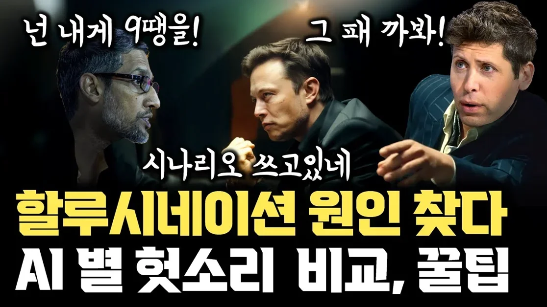 AI 헛소리는 버그 아니다... 할루시네이션 구조적 이유, 최신 기술, 꿀팁 | GPT, Gemini, Grok, Claude 비교