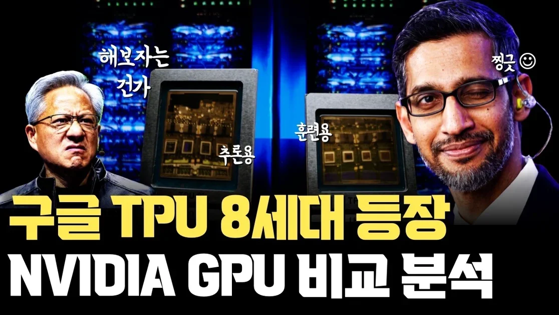 구글 TPU 8세대 공개, NVIDIA Rubin 비교 분석 | 학습과 추론을 나누다, AI 칩 전쟁이 인프라 전쟁으로 바뀌는 이유