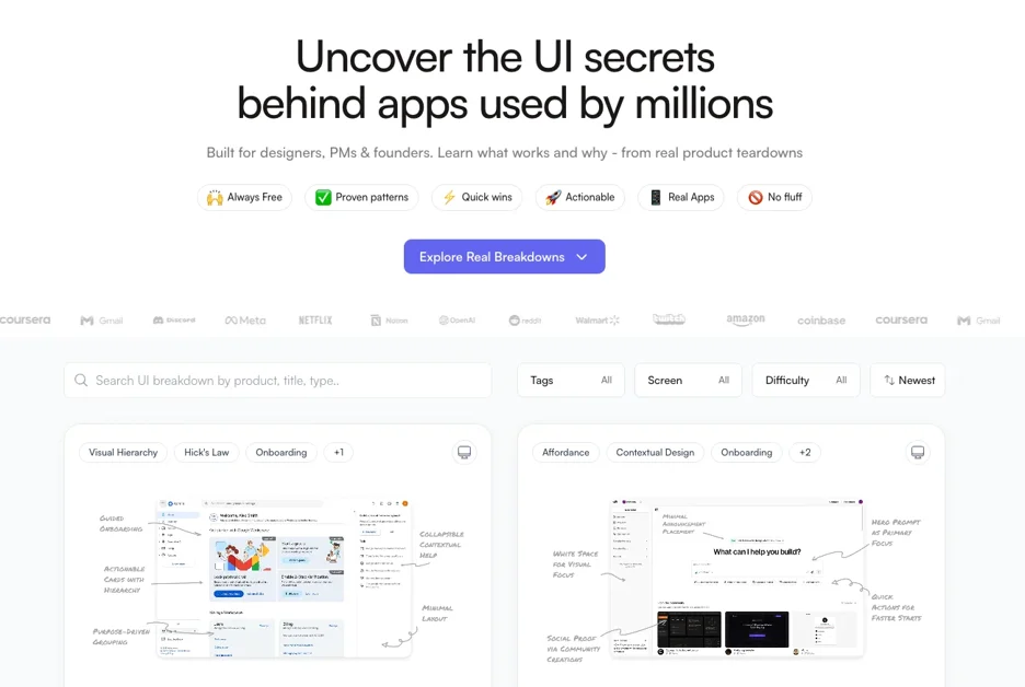 실제 UI 화면으로 핵심 UX 원칙 분석하는 ‘UXsnaps’